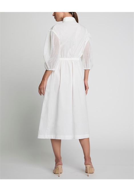 Abito lungo in cotone Simona Corsellini | P25CPABV0501WHITE